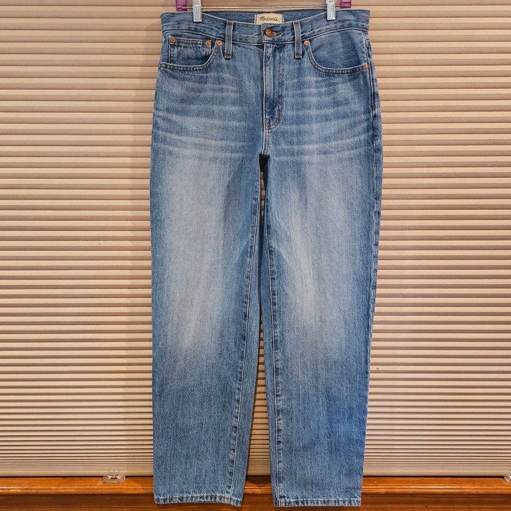 Madewell The Slouchy Boyjean High Rise‎ Straight Leg Denim Jeans 28 Made in USA
